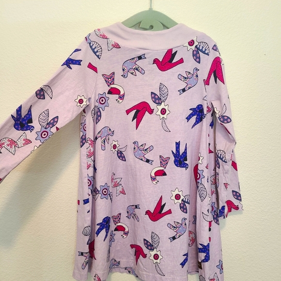 Tea Collection Kantha Doves Trapeze Dress, size 3 - Picture 3 of 6